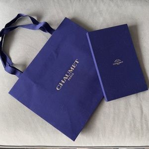 CHAUMET Blue Shopping Bag / Gift Bag + Document Folder + Certificate